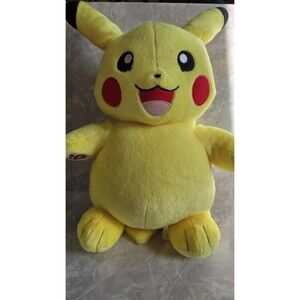 Pokemon Build A Bear Pikachu Stuffed Animal Plush Toy BAB Nintendo 18" New Tags